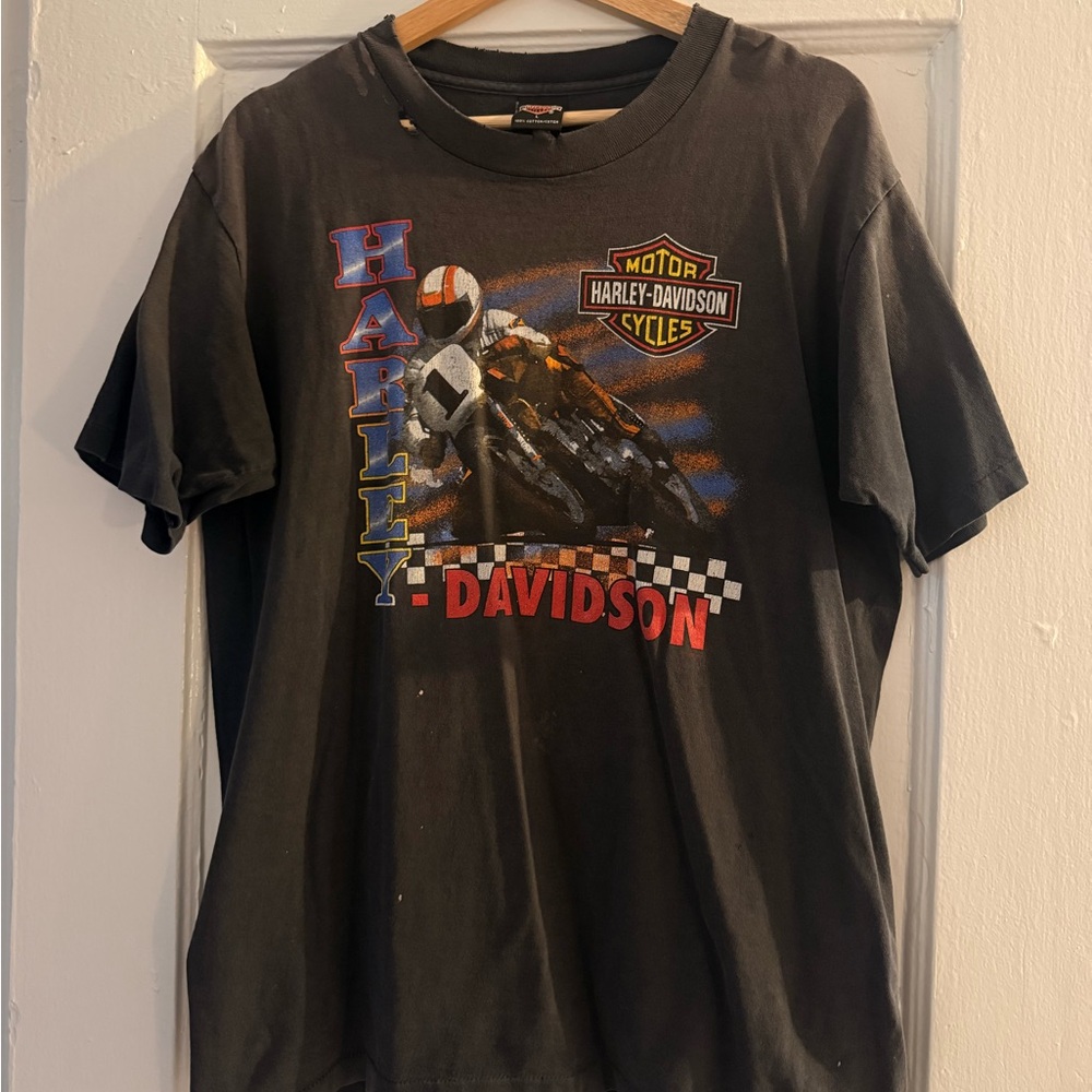 Harley-Davidson Black Racing Graphic Tee